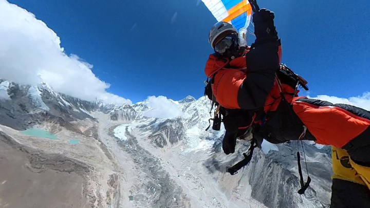 South African makes history as he jumps off Mount Everest and glides into the wild blue yonder