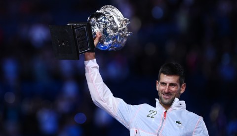 Emotionally drained Djokovic savours Australian Open glory